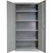 Perfix Supply Cabinet - 36" x 18" x 72" - Adjustable Shelf - Gray