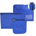 Winnable Cash Bag Zip Close - 10" (254 mm) Width x 10" (254 mm) Length - Zipper Closure - Blue - 1Each