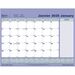 Blueline Calendar Refill - Monthly - 1 Month - January 2024 - 1 Month Single Page Layout - Chipboard, Vinyl - 18.3" Height x 23.5" Width - Holder, Reinforced, Schedule Section, Important Date, Reminder Section - 1 Each