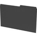 Continental 1/2 Tab Cut Legal Organizer Folder - 8 1/2" x 14" - Black - 100 / Box