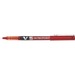 Pilot Hi-Tecpoint V5 Rollerball Pen - 0.5 mm Pen Point Size - Red Liquid Ink - Tungsten Carbide Tip - 2 / Pack