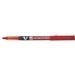 Pilot Hi-Tecpoint V5 Rollerball Pen - Fine Pen Point - 0.5 mm Pen Point Size - Red Liquid Ink - Stainless Steel Barrel - Tungsten Carbide Tip - 2 / Pack