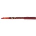 Pilot Hi-Tecpoint V7 Rollerball Pen - Medium Pen Point - 0.7 mm Pen Point Size - Red Liquid Ink - Stainless Steel Barrel - Carbon Alloy, Tungsten Carbide Tip - 2 / Pack