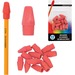 Merangue 12pk Pink Pencil Cap Erasers - Pink - 3.43" (87.12 mm) Width x 0.59" (14.99 mm) Height x - 5.91" (150.11 mm) Length - 12 / Pack - Latex-free, Phthalate-free, Smudge-free