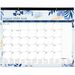 Blueline Boho Academic Desk Pad 22" x 17" Bilingual - Academic - Monthly - 1 Month Single Page Layout - Desk Pad - Chipboard - 22" Height x 17" Width - Top Bound, Reinforced Corner, Tear-off, Bilingual, Daily Block, Reference Calendar - 1 Each