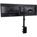 Exponent Microport Desk Mount for Monitor - Black - Height Adjustable - 2 Display(s) Supported - 30" Screen Support - 10 kg Load Capacity - 100 x 100, 75 x 75 - 1