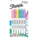 Sharpie S-Note Art Marker - Broad Marker Point - Chisel Marker Point Style - Papaya, Raspberry, Lemonade, Sea Green, Periwinkle, Grape - 6 / Pack