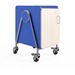 Safco Whiffle Typical Single Rolling Storage Cart - 19.96 kg Capacity - 4 Casters - 3" (76.20 mm) Caster Size - Laminate, Particleboard, Polyvinyl Chloride (PVC), Metal, Thermofused Laminate (TFL) - x 16.5" Width x 19.8" Depth x 27.3" Height - Steel Frame