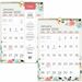 Blueline Spring Monthly Wall Calendar - Personal/Home Office - Monthly - 12 Month - January 2024 - December 2024 - 1 Month Single Page Layout - 12" x 17" Sheet Size - Twin Wire - Gold - Chipboard, Paper - Eyelet, Reinforced, Daily Block, Reference Ca