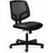 HON Volt Chair - Black Bonded Leather Seat - Black Mesh Back - Black Frame - Black