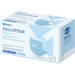 AssureMask Safety Mask - Recommended for: Face, Medical - Earloop Style Mask, Breathable, Non-irritating - Blue - 50 / Box