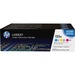 HP 125A (CE259A) Original Toner Cartridge - Tri-pack - Multicolor - Laser - 1400 Pages Cyan, 1400 Pages Magenta, 1400 Pages Yellow - 3 / Pack