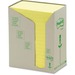 3M Green Recycled Notes - 1600 x Yellow - 3" x 5" - Rectangle - Yellow - Paper - Self-adhesive, Repositionable - 16 / Pack - Recycled