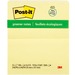 Post-it Adhesive Note - 3" x 5" - Rectangle - Plain - Yellow - Self-adhesive - 12 / Pack - Recycled