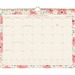 At-A-Glance Floral Calendar - Monthly - 12 Month - January 2023 - December 2023 - 1 Month Single Page Layout - 12" x 15" Sheet Size - Twin Wire - Bilingual, Hanging Loop, Unruled Daily Block, Reference Calendar