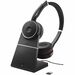 Jabra Evolve 75 Headset - Stereo - USB Type A - Wireless - Bluetooth - 98.4 ft - 150 Hz - 6.80 kHz - On-ear - Binaural - Ear-cup - Noise Cancelling, Uni-directional Microphone - Noise Canceling - Black