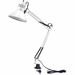 Bostitch Swing Arm Desk Lamp with Clamp, White - 9 W LED Bulb - Swivel Arm, Flicker-free, Glare-free Light, Durable, Eco-friendly - 700 lm Lumens - Metal - Desk Mountable, Table Top - White - for Desk, Table, Home, Office, Studying, Crafting, Classroom, D