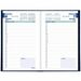 Blueline Daily Planner, 8" x 5" , Bilingual, Blue - Daily, Monthly - 12 Month - January 2026 to December 2026 - 7:00 AM to 7:30 PM - Half-hourly - 1 Day Single Page Layout - 5" (127 mm) x 8" (203.20 mm) Sheet Size - Perfect - Blue - Paper - 1 Each