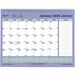 Blueline Monthly Calendar 2024, Bilingual - Monthly - 12 Month - January 2024 - December 2024 - 1 Month Single Page Layout - 8 1/2" x 11" Sheet Size - Twin Wire - Paper - Bilingual, Yearly Calendar, Daily Block, Printed, Reinforced, Project Planner, Sched