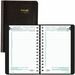 Blueline EcoLogix Daily Planner 2024, Bilingual, Black - Daily, Monthly - 12 Month - January 2024 - December 2024 - 7:00 AM to 7:30 PM - Half-hourly, Monday - Sunday - 1 Day Single Page Layout - 5" x 8" Sheet Size - Twin Wire - Black - Bilingual, Ecologic
