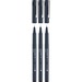 Schneider Pictus Pen - Black Water Based, Pigment-based Ink - Metal Tip - 3 / Pack