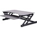 Rocelco DADRG - Sit Stand Desk Riser - Desktop - Gray
