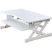 Rocelco DADRW - Sit Stand Desk Riser - Desktop - White