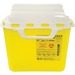 First Aid Central Sharps Container, 5.1L - 5.10 L Capacity - Yellow - 1 Each
