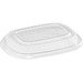 Eco Guardian 22 Oz Oval Lids for Compostable Containers - Microwave Safe - Plastic Body - 50 / Pack