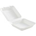 Eco Guardian Fibre Hinged Lid Containers - Microwave Safe - Sugarcane Fiber Body - 50 / Pack