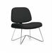 Offices To Go Soda Lounge Chair - Fabric Seat - Chrome Polycarbonate Frame - Black