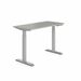 Global Ionic Table Desk - Rectangle Top - Noce Grigio