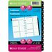 Day-Timer Refill Weekly Desk Size 2PPW Bilingual - Weekly - 1 Day Double Page Layout - 7 x Holes - Desk - 8.5" Height x 5.5" Width - Reference Month, Expense Form, Planning Sheet, Auto Mileage