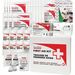 First Aid Central Ontario Section 9 Bulk First Aid Kit - 75 x Piece(s) For 15 x Individual(s) - 9.49" (241 mm) Height x 9.49" (241 mm) Width x 2.99" (76 mm) Depth - Plastic Case