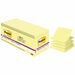 Post-it Adhesive Note - 90 x Canary Yellow - 3" x 3" - 90 Sheets per Pad - Canary Yellow - Recyclable, Super Sticky, Repositionable, Removable - 18 Pad