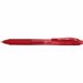 Pentel EnerGel-X Retractable Gel Pens - Fine Pen Point - 0.5 mm Pen Point Size - Needle Pen Point Style - Refillable - Retractable - Red Gel-based Ink - Red Barrel - 1 Each