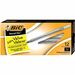 BIC Round Stic Extra Life Black Ballpoint Pens, Medium Point (1.0 mm), 12-Count Pack of Bulk Pens, Flexible Round Barrel for Writing Comfort, No. 1 Selling Ballpoint Pens - Medium Pen Point - 1 mm Pen Point Size - Black - Translucent Barrel - 1 Dozen