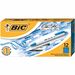 BIC Clic Stic Ball Pen - Ink Color: Blue - Barrel Color: White - 12 / Box