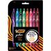 BIC Gel-ocity Quick Dry Special Edition Fashion Gel Pen, Medium Point (0.7 mm), Assorted Colours, For a Smooth Writing Experience, 8 Count Bic Gelocity Gel Pens (Pack of 1) - Medium Pen Point - 0.7 mm Pen Point Size - Retractable - Assorted Gel-based Ink - Assorted Barrel - 8 / Pack
