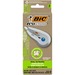 BIC Ecolutions Wite-Out Brand Correction Tape, 6.03 Metres, 2-Count Pack, Correction Tape Made from 56% Recycled Plastic - 19.8 ft Length - 1 Line(s) - Disposable, Tear Resistant, Protective Cap - 2 / Pack - White