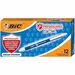 BIC PrevaGuard Clic Stic Ballpoint Pens, Built-in Protection To Suppress Bacteria Growth, Medium Point (1.0 mm), Blue, 12-Count Pack - Medium Pen Point - 1 mm Pen Point Size - Retractable - Blue - 12 Pack