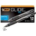 BIC Glide Bold Black Ballpoint Pens, Bold Point (1.6 mm), 12-Count Pack, Retractable Ballpoint Pens With Comfortable Full Grip - Bold, Thick Pen Point - 1.6 mm Pen Point Size - Retractable - Black - 1 / Dozen