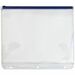 GEO Plastic Envelope with Zipper - Letter - 9" Width x 11 1/2" Length - Zippered - Plastic - Clear