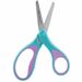 Westcott Scissors 5" Blunt Antibact.Ass - Left/Right - Stainless Steel - Round Tip - Purple, Blue