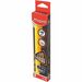 Maped Graphite High Quality Pencils with Eraser Tip - Box of 12 - HB - HB Lead - Black Barrel - 12 / Box