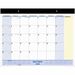 At-a-Glance QuickNotes 13-Month Desk Pad Calendar - Monthly - 13 Month - January 2024 - January 2025 - 17" x 22" Sheet Size - Desk - Black, Clear - Vinyl - Bilingual, Notes Area, Eyelet, Bilingual - 1 Each