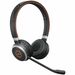 Jabra Evolve 65 Headset - Microsoft Teams Certification - Stereo - USB Type A - Wireless - Bluetooth - 98.4 ft - Over-the-head - Binaural - Supra-aural - 3.9 ft Cable - Noise Cancelling, Discreet Microphone