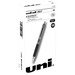 uniball&trade; 207 Gel Pen - Bold Pen Point - 1 mm Pen Point Size - Refillable - Retractable - Black Gel-based Ink - Clear Barrel - 1 Each