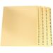 Pendaflex Index Divider - Printed Tab(s) - Legal - 8.50" (215.90 mm) Width x 11" (279.40 mm) Length - Yellow Divider - Clear Plastic Tab(s) - Reinforced Tab, Rip Proof, Unpunched - 100 / Pack