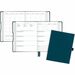 AT-A-GLANCE� Foundation Undated Weekly/Monthly Planner 8-1/2" x 6-3/4" Blue - Small - Undated - 1 Week, 1 Month Double Page Layout - 5 1/2" (139.70 mm) x 8 1/2" (215.90 mm) Sheet Size - White Sheet - Wire Bound - Blue - Faux Leather - 1 Each